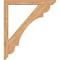 Ekena Millwork Olympic Slat Smooth Bracket w/ Offset Brace, Western Red Cedar, 5 1/2"W x 42"D x 48"H BKT0604X42X48OLY06SWR - alternate 2